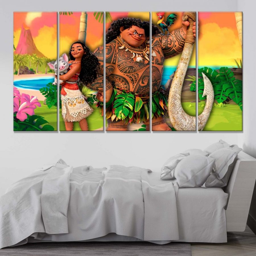 Moana Alle Charaktere 15 Leinwandbilder – Bild 2