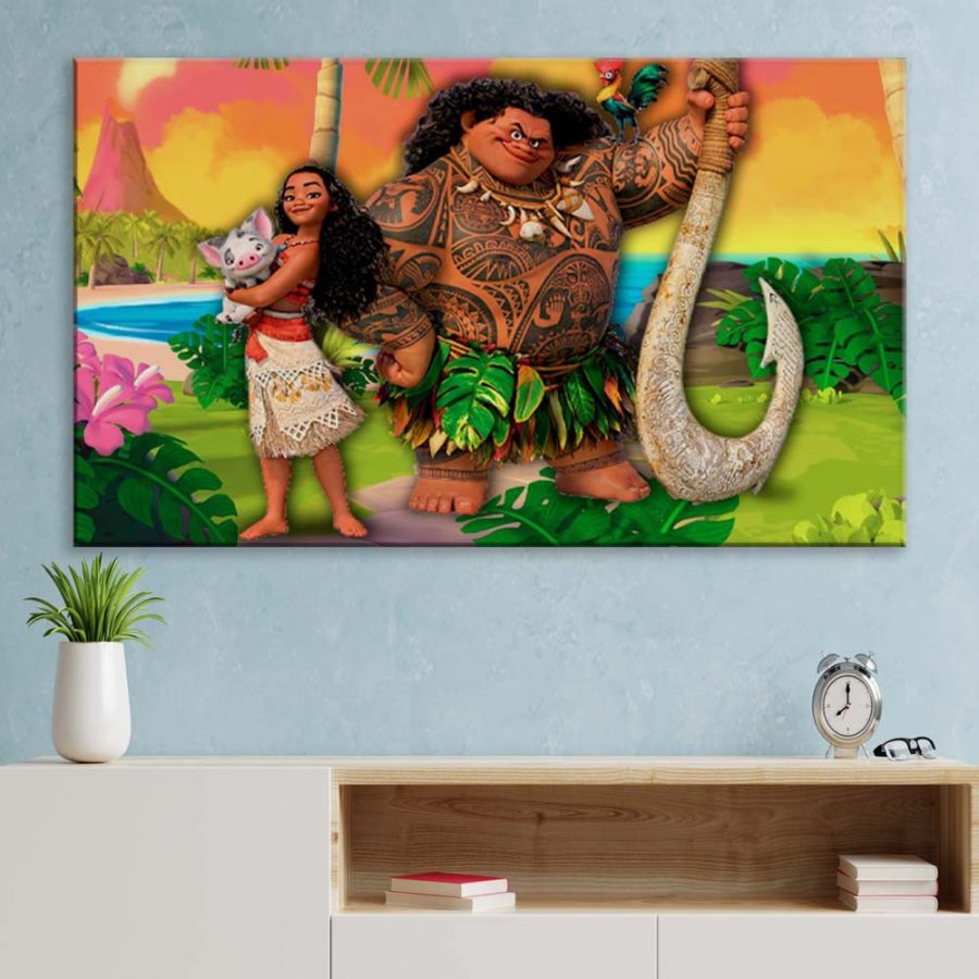 Moana Alle Charaktere 15 Leinwandbilder – Bild 3