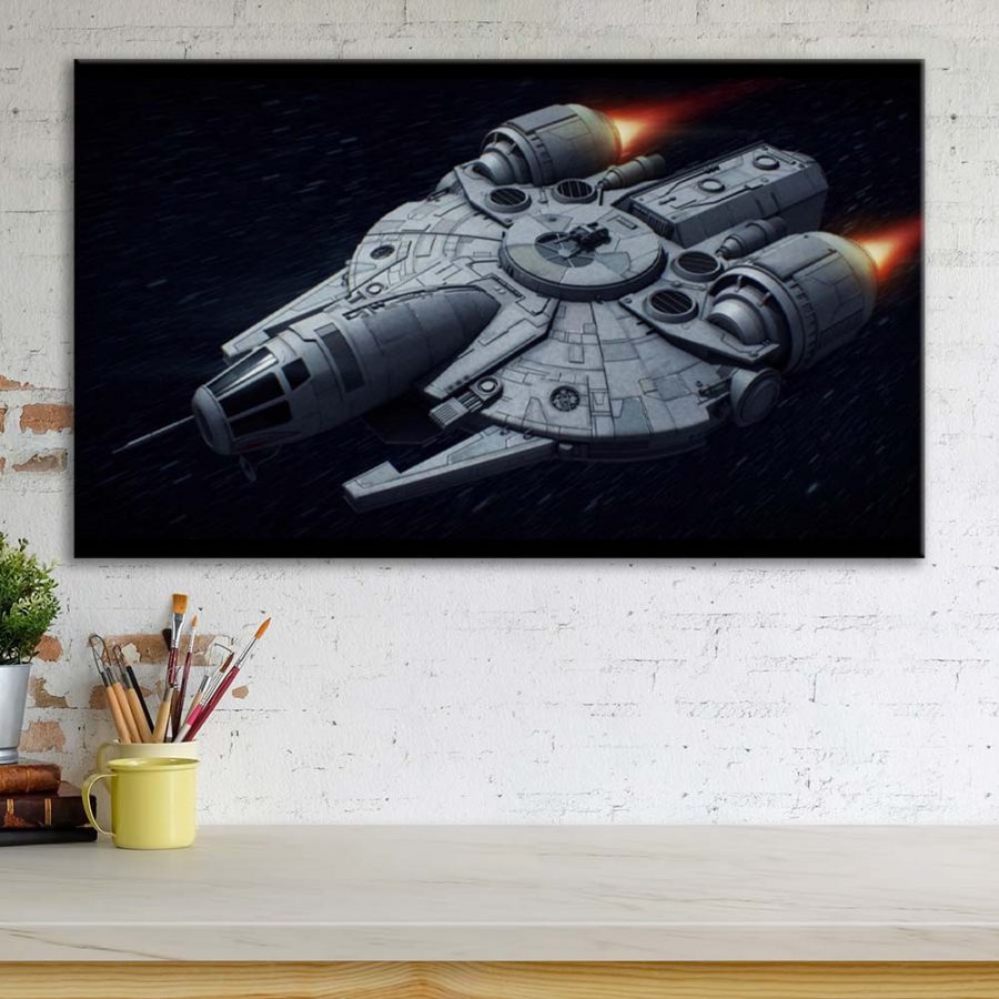 Millennium Falcon Star Wars 4 Leinwandbilder – Bild 3