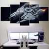 Millennium Falcon Star Wars 4 Leinwandbilder