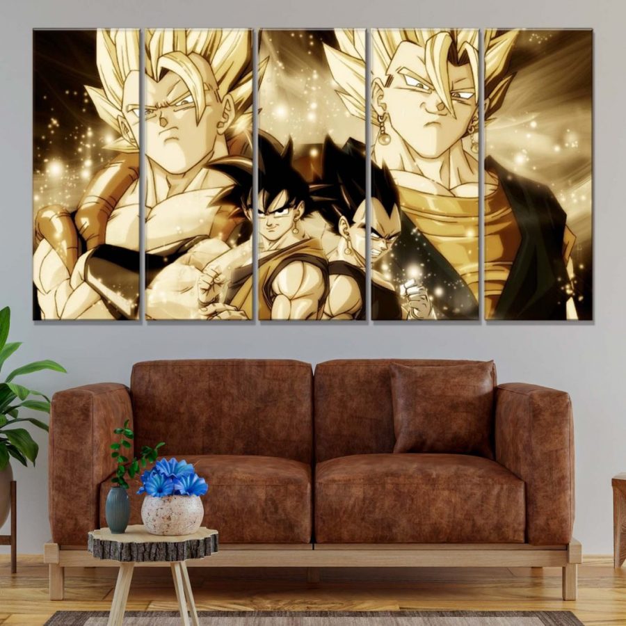 Dragon Ball Z Alle Charaktere 4 Leinwandbilder – Bild 2