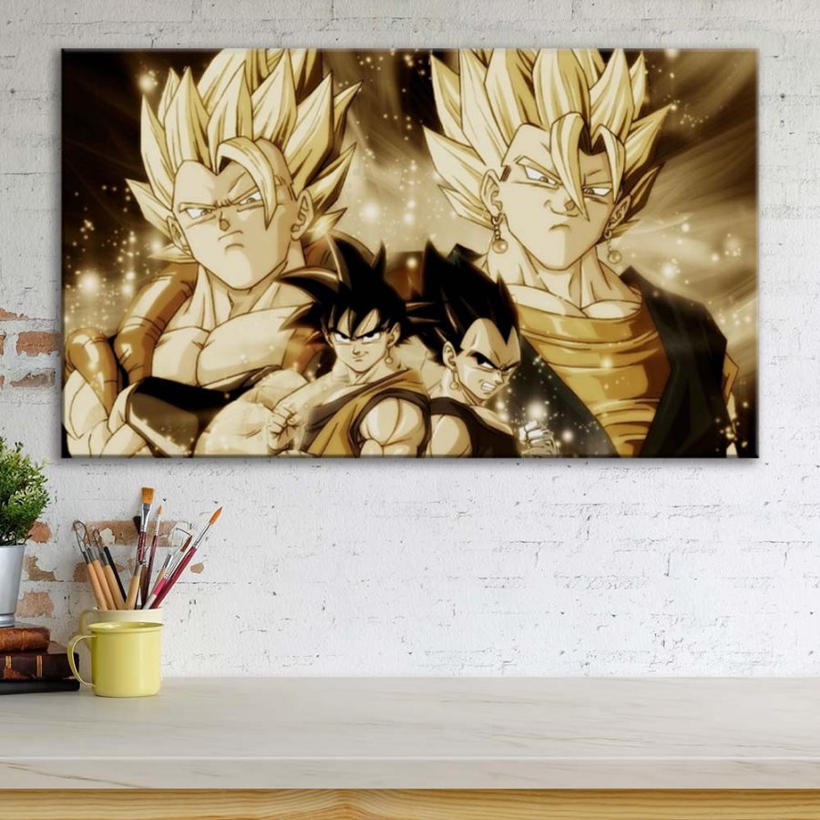 Dragon Ball Z Alle Charaktere 4 Leinwandbilder – Bild 3
