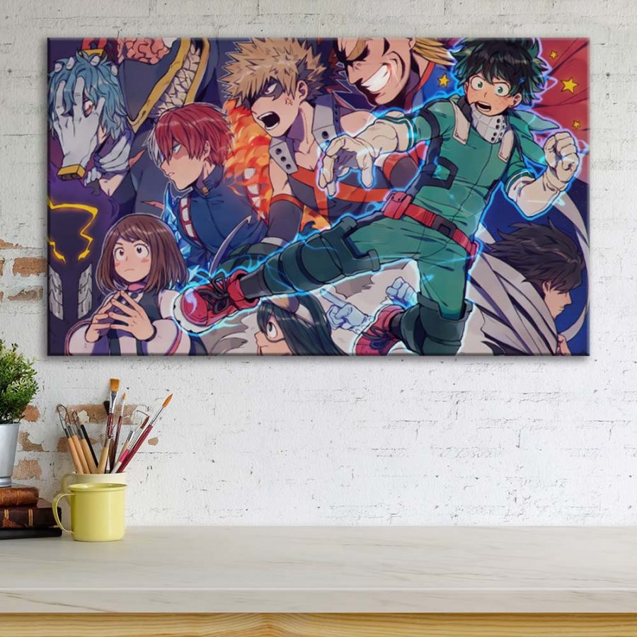 My Hero Academia Alle Charaktere 7 Leinwandbilder – Bild 3