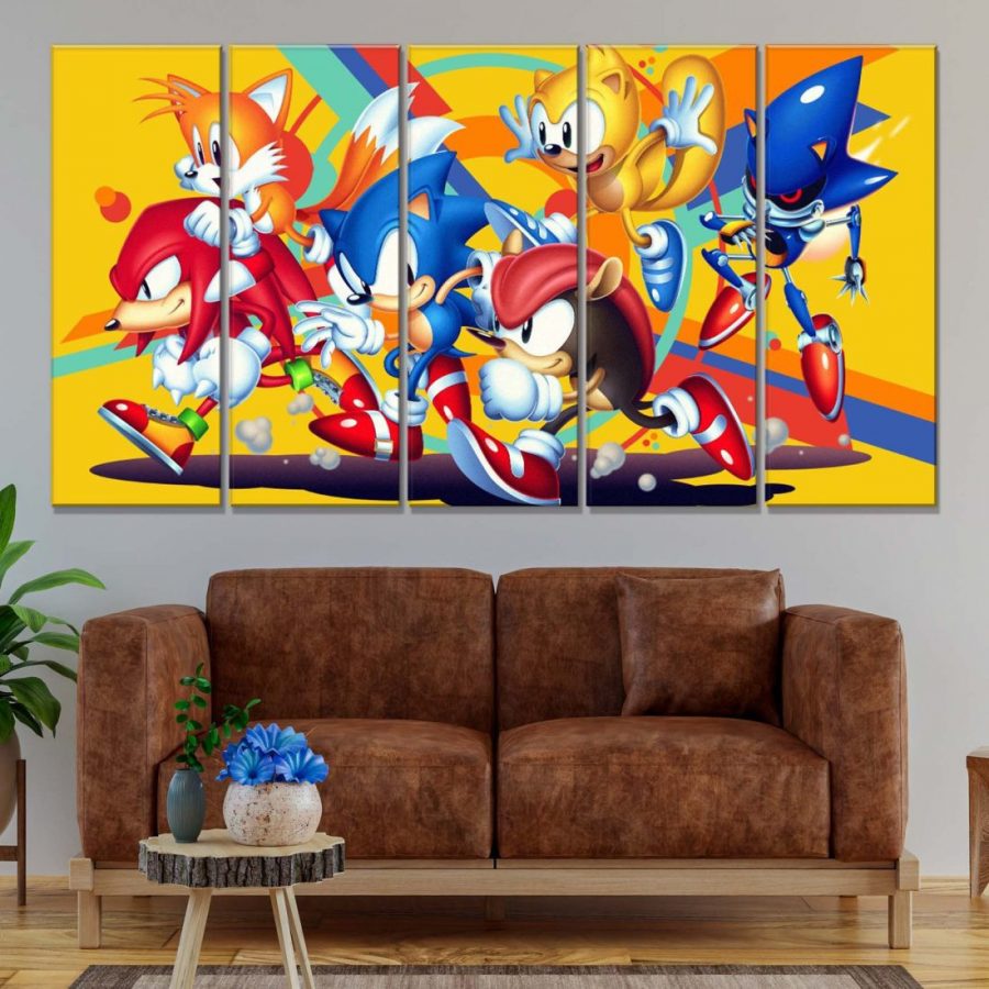 Sonic The Hedgehog Alle Charaktere 39 Leinwandbilder – Bild 2