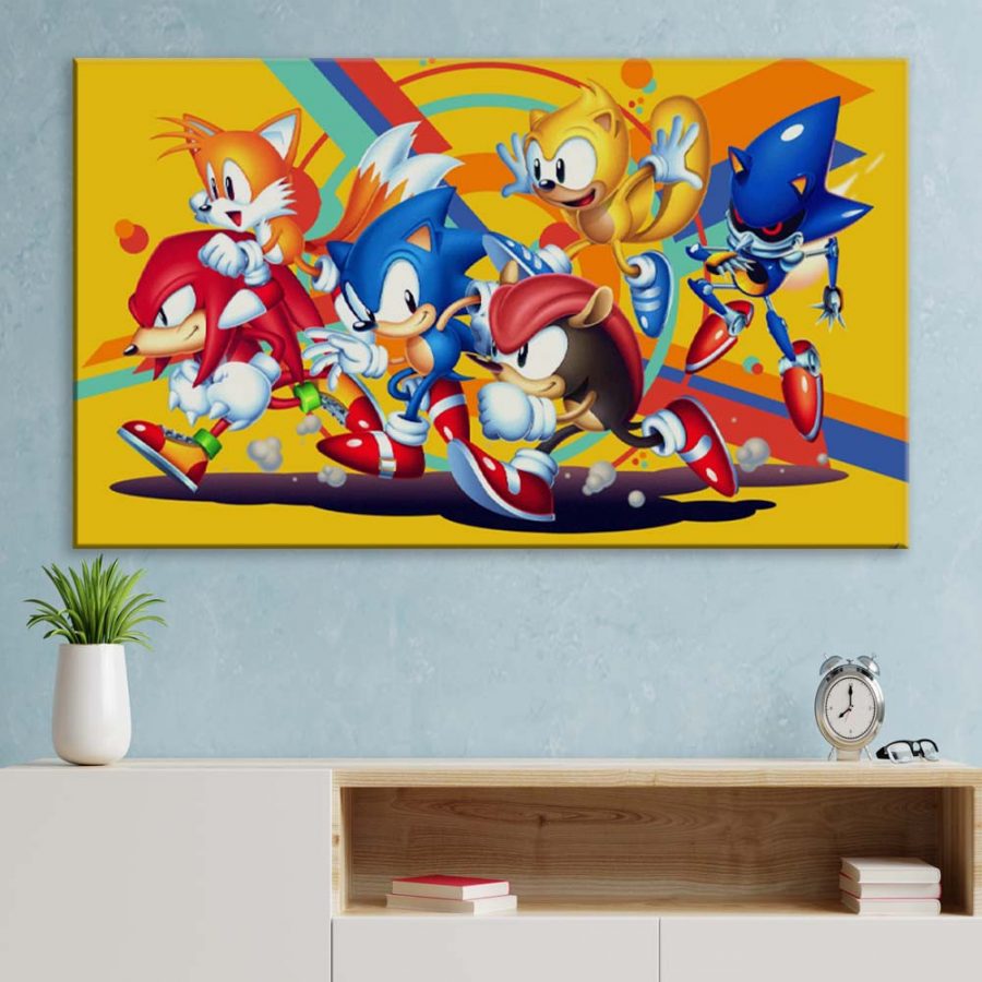 Sonic The Hedgehog Alle Charaktere 39 Leinwandbilder – Bild 3