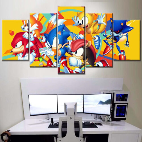Sonic The Hedgehog Alle Charaktere 39 Leinwandbilder