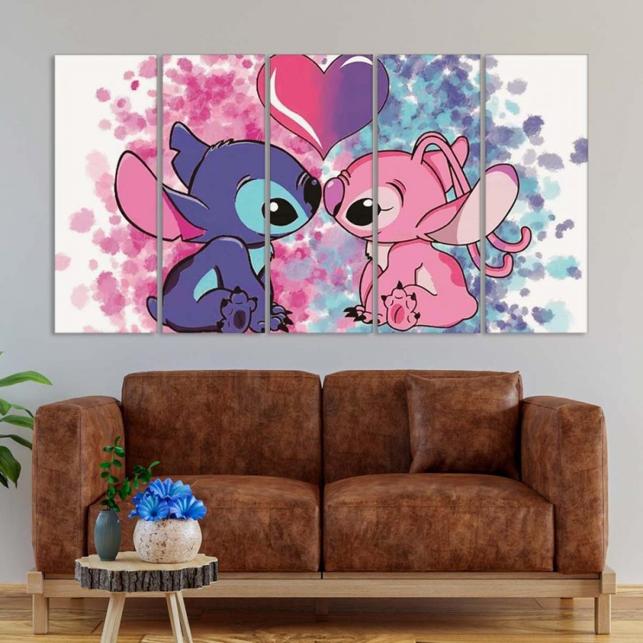 Disney Stitch and Angle 4 Leinwandbilder – Bild 2