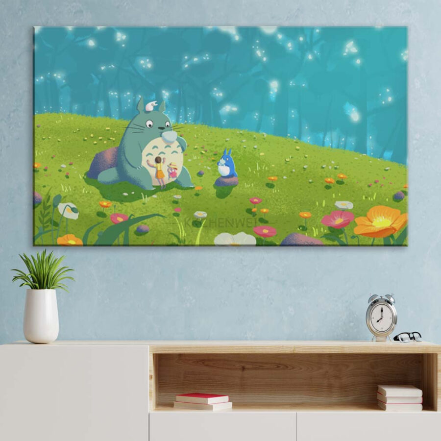 Mein Nachbar Totoro Alle Charaktere 18 Leinwandbilder – Bild 3