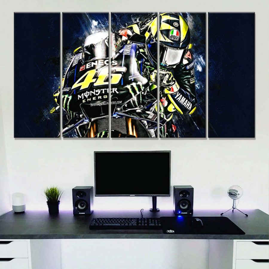 Valentino Rossi Moto GP 6 Leinwandbilder – Bild 2