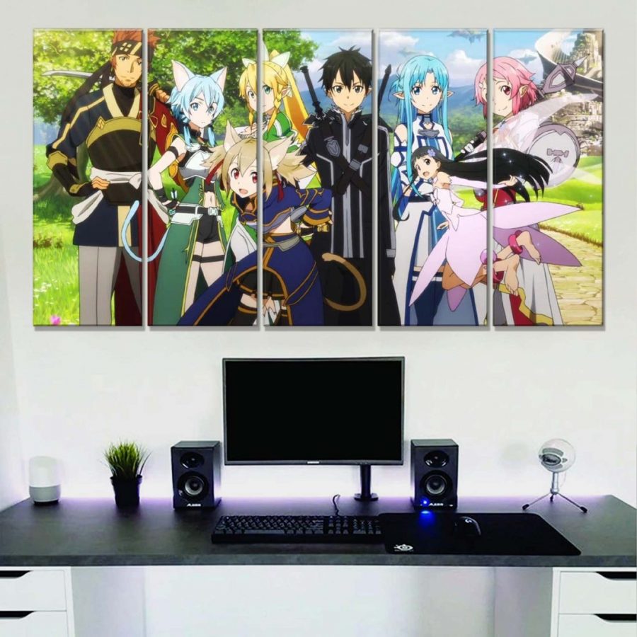 Sword Art Online Alle Charaktere 28 Leinwandbilder – Bild 2