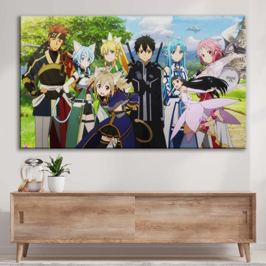 Sword Art Online Alle Charaktere 28 Leinwandbilder – Bild 3