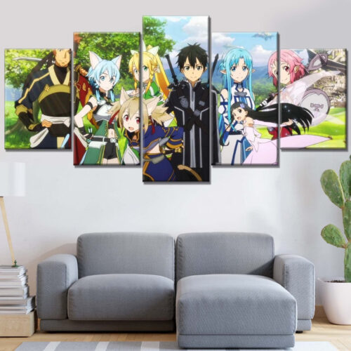 Sword Art Online Alle Charaktere 28 Leinwandbilder