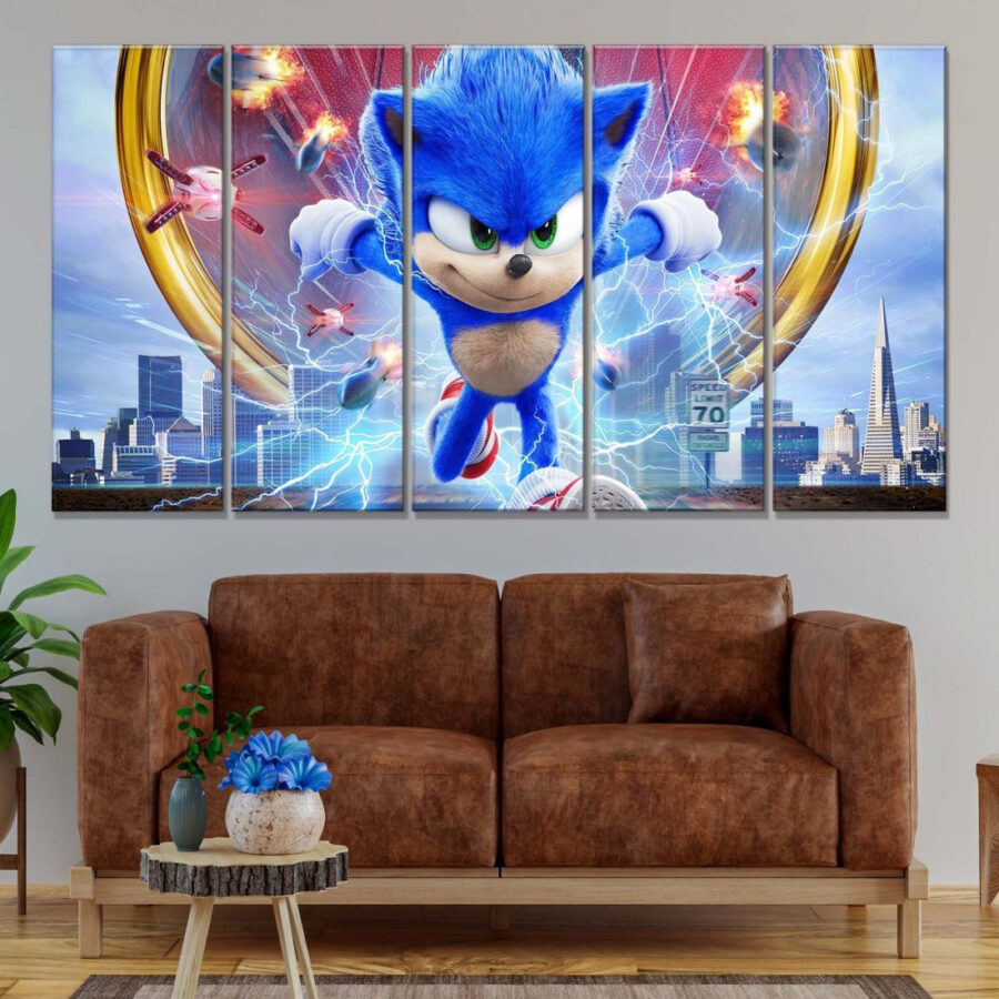 Sonic The Hedgehog 7 Leinwandbilder – Bild 2