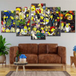 Die Simpsons Alle Charaktere 28 Leinwandbilder