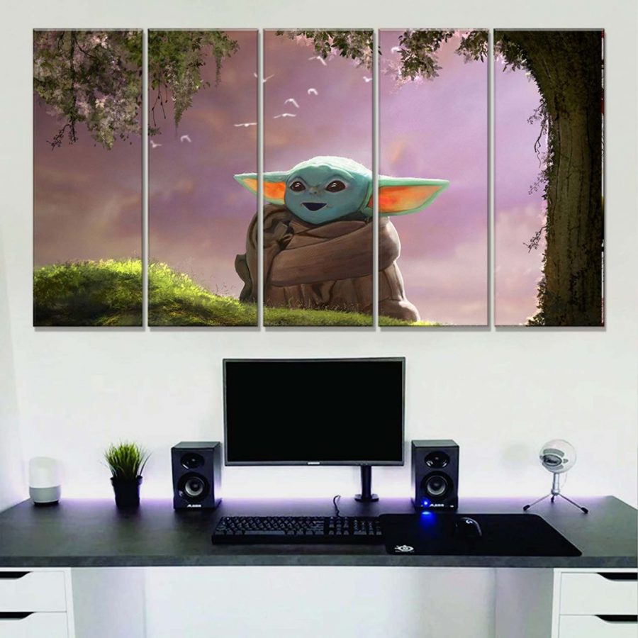 Star Wars Yoda 7 Leinwandbilder – Bild 2