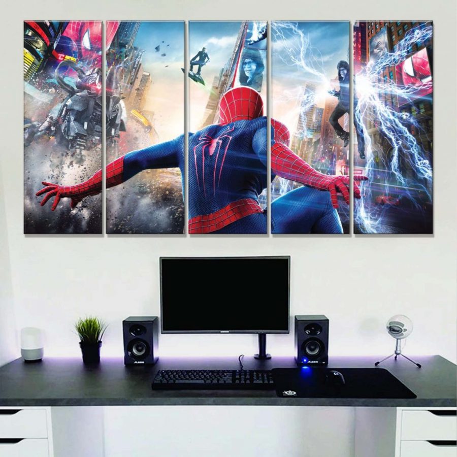 Spider Man Alle Charaktere Marvel 12 Leinwandbilder – Bild 2