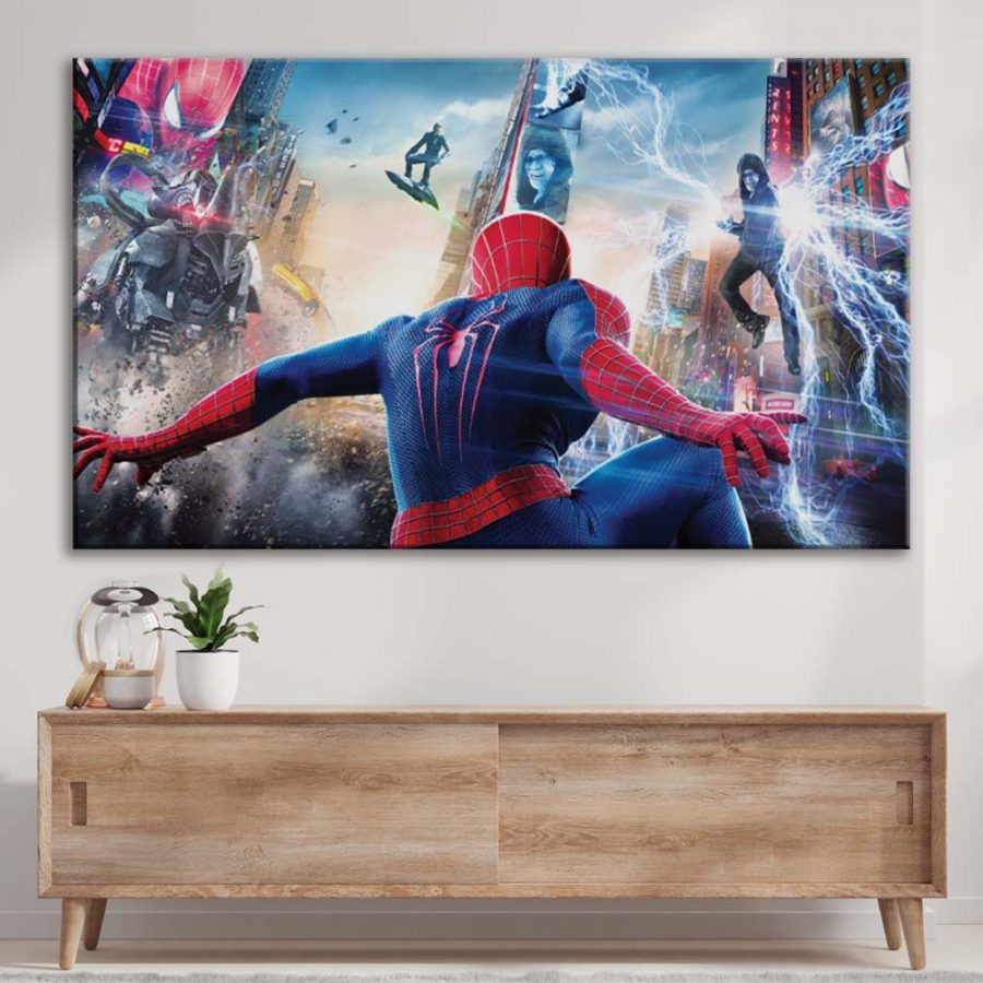 Spider Man Alle Charaktere Marvel 12 Leinwandbilder – Bild 3