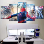 Spider Man Alle Charaktere Marvel 12 Leinwandbilder