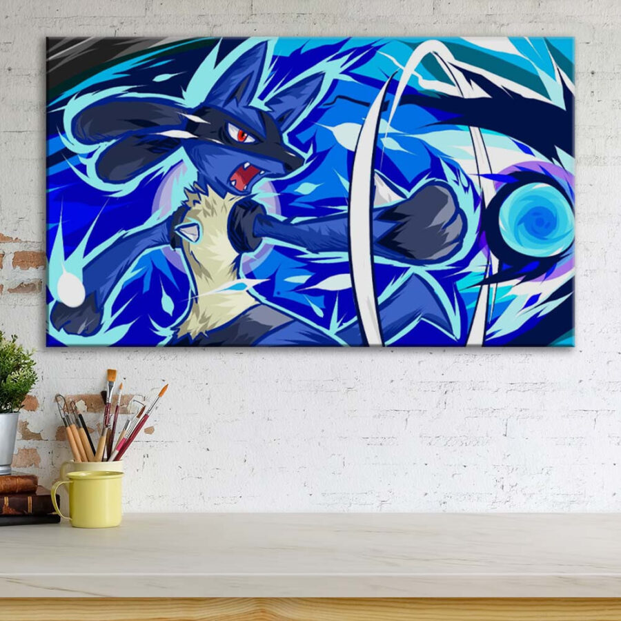 Pokemon Roku das Lucario 2 Leinwandbilder – Bild 3
