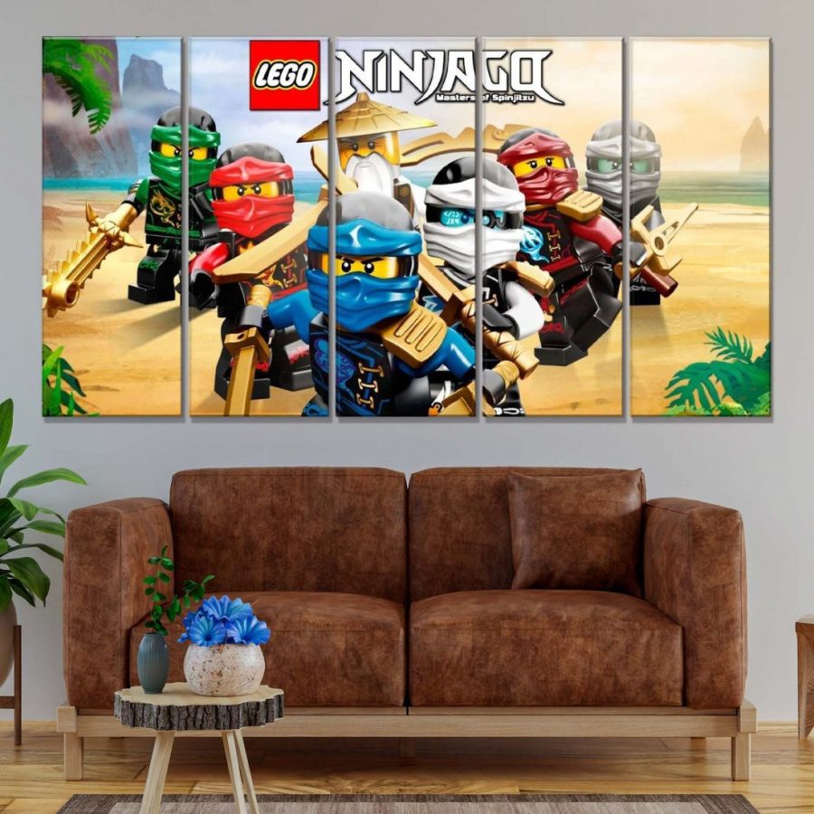 Ninjago Alle Charaktere 6 Leinwandbilder – Bild 2