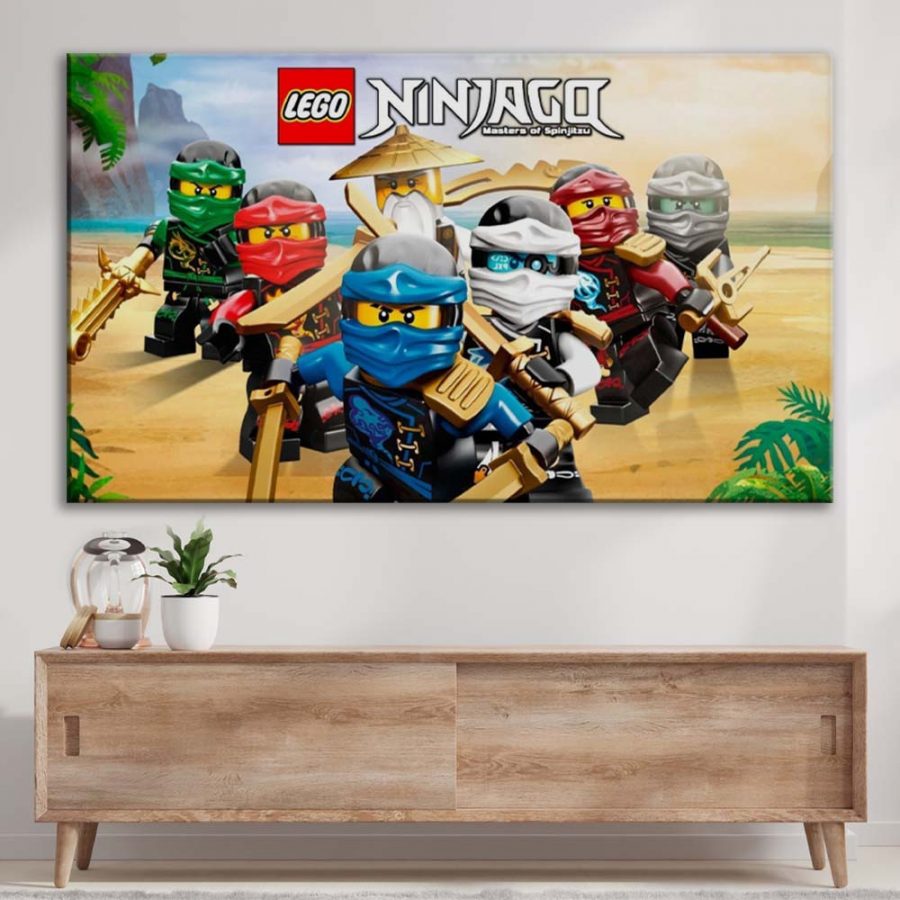 Ninjago Alle Charaktere 6 Leinwandbilder – Bild 3