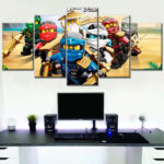 Ninjago Alle Charaktere 6 Leinwandbilder