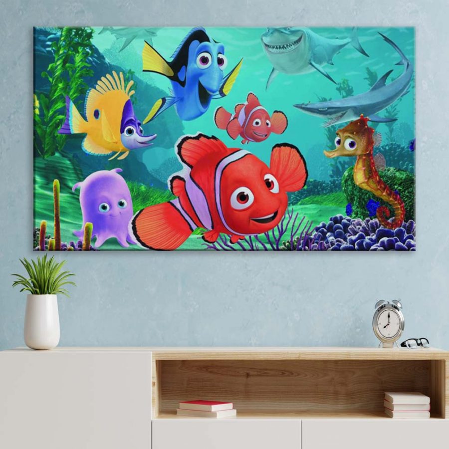 Findet Nemo Figuren 12 Leinwandbilder – Bild 3