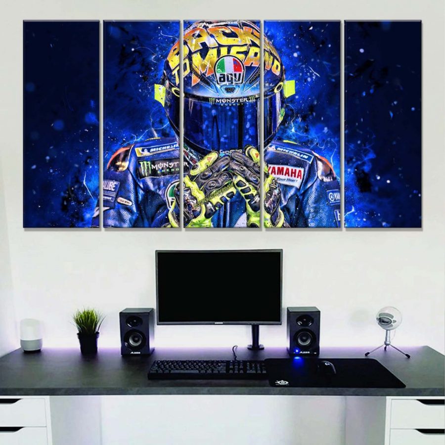 Valentino Rossi Moto GP 1 Leinwandbilder – Bild 2