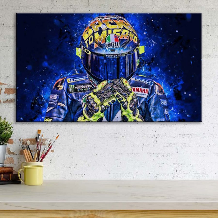 Valentino Rossi Moto GP 1 Leinwandbilder – Bild 3