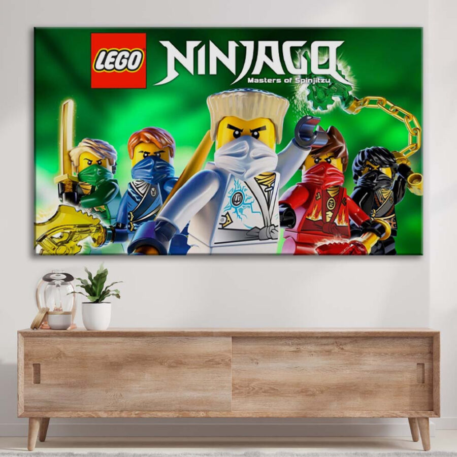 Ninjago Alle Charaktere 5 Leinwandbilder – Bild 3