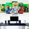 Ninjago Alle Charaktere 5 Leinwandbilder