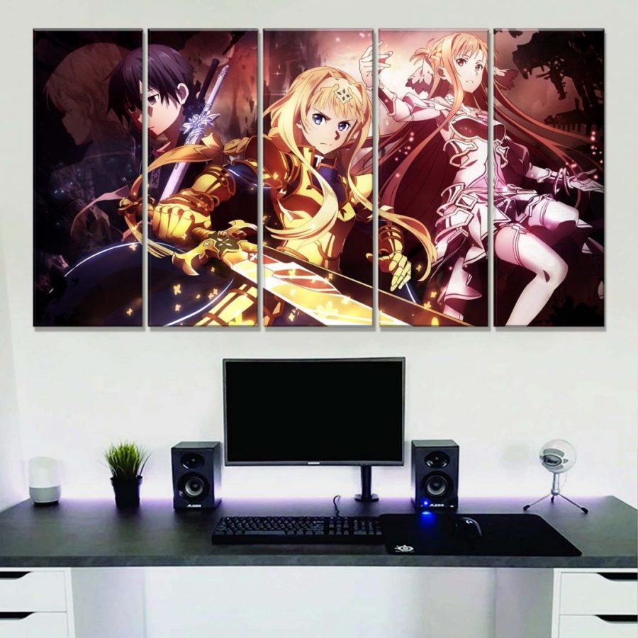 Sword Art Online Alle Charaktere 11 Leinwandbilder – Bild 2