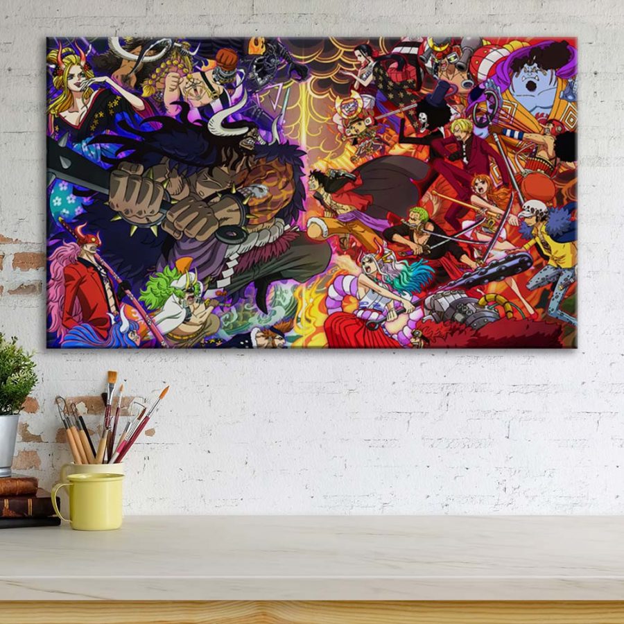 One Piece Alle Charaktere 11 Leinwandbilder – Bild 3