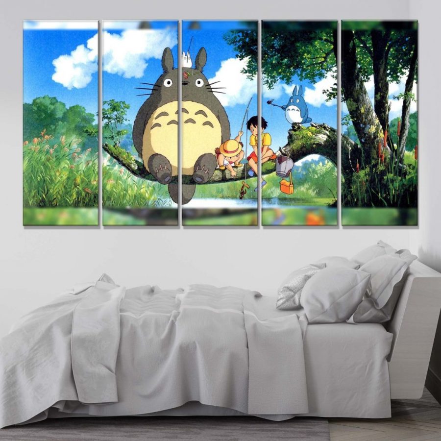 Mein Nachbar Totoro Alle Charaktere 7 Leinwandbilder – Bild 2