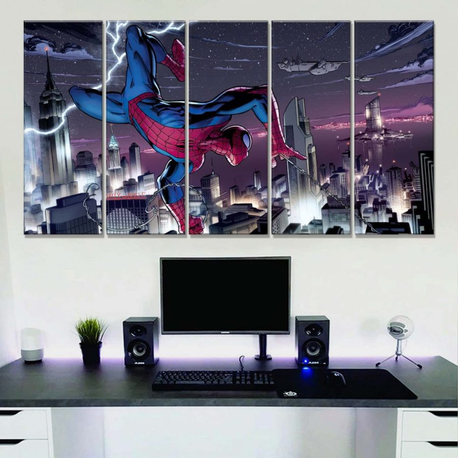 Marvel Spider Man 10 Leinwandbilder – Bild 2