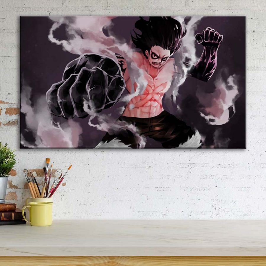 One Piece Monkey D. Luffy Gear 4 Leinwandbilder – Bild 3