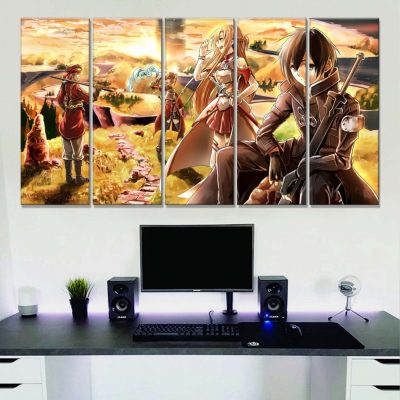 Alternative view of Sword Art Online Alle Charaktere Leinwandbilder