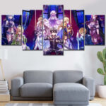 Sword Art Online Alle Charaktere 12 Leinwandbilder