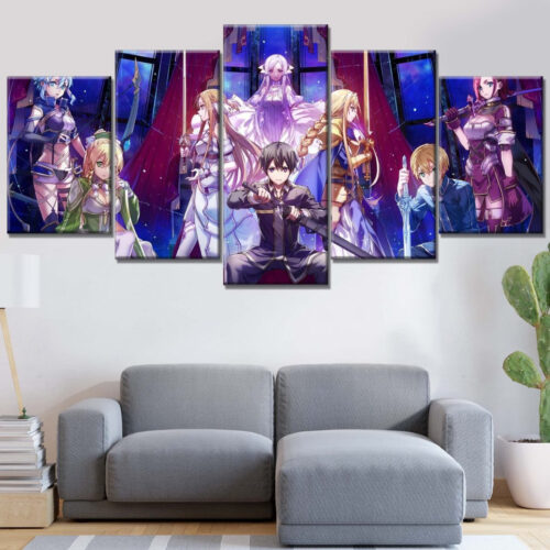 Sword Art Online Alle Charaktere 12 Leinwandbilder