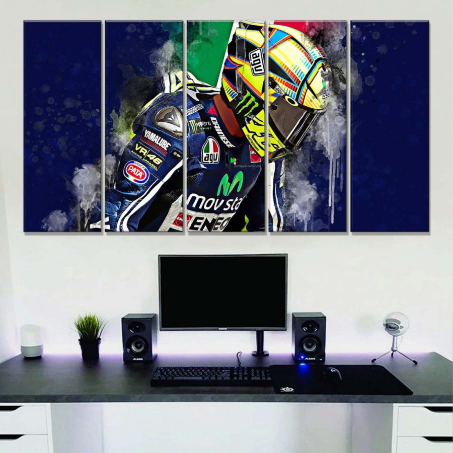 Valentino Rossi Moto GP 5 Leinwandbilder – Bild 2
