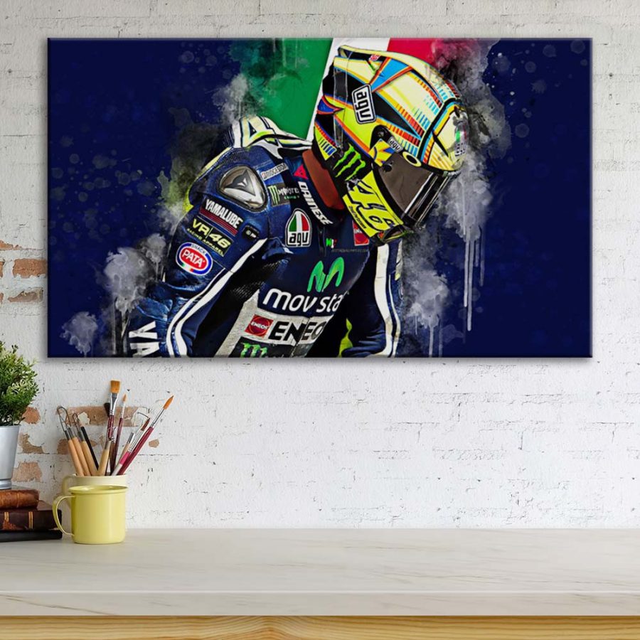 Valentino Rossi Moto GP 5 Leinwandbilder – Bild 3