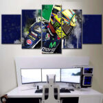 Valentino Rossi Moto GP 5 Leinwandbilder