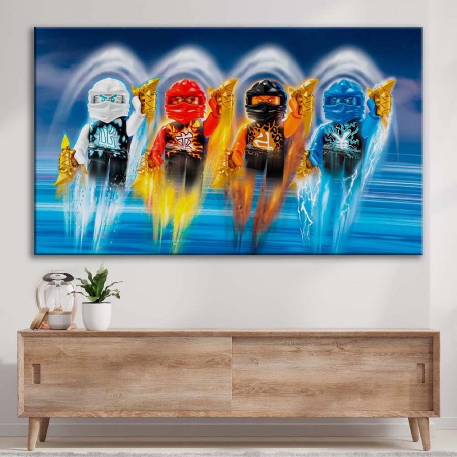 Ninjago Alle Charaktere 27 Leinwandbilder – Bild 3