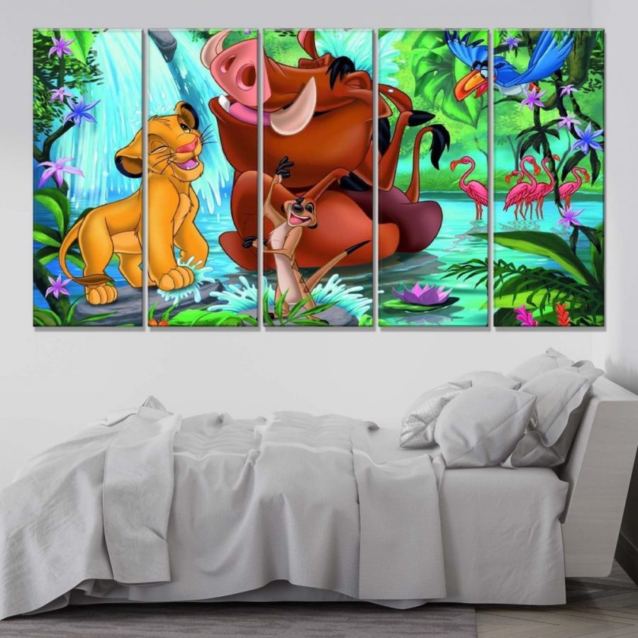 Simba König der Löwen 11 Leinwandbilder – Bild 2