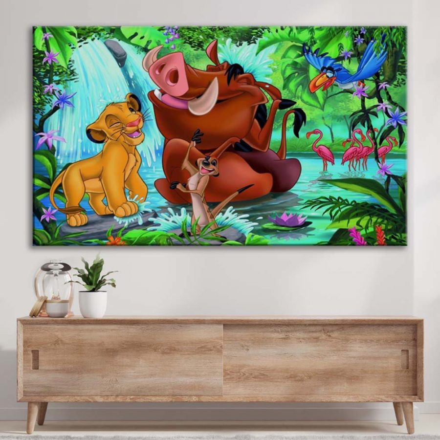 Simba König der Löwen 11 Leinwandbilder – Bild 3