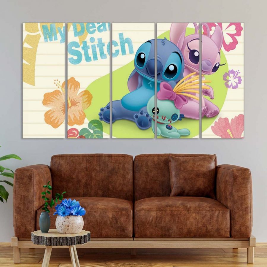 Disney Stitch and Angle 2 Leinwandbilder – Bild 2