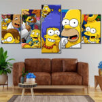 Die Simpsons Alle Charaktere 1 Leinwandbilder