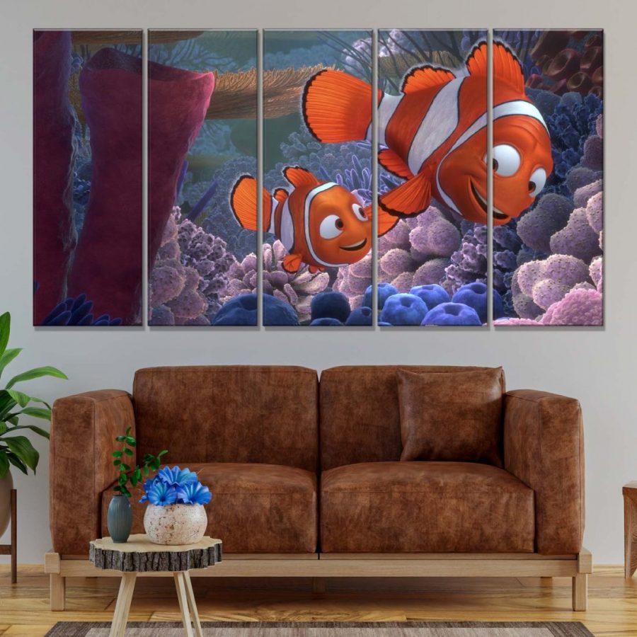 Findet Nemo Figuren 6 Stück Leinwandbilder – Bild 2