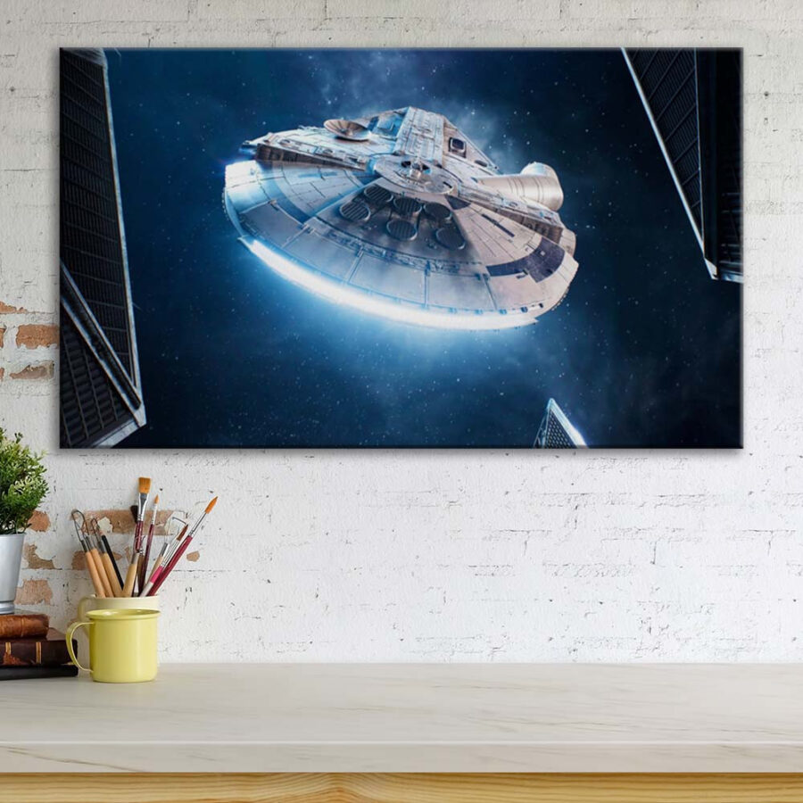 Millennium Falcon Star Wars 3 Leinwandbilder – Bild 3