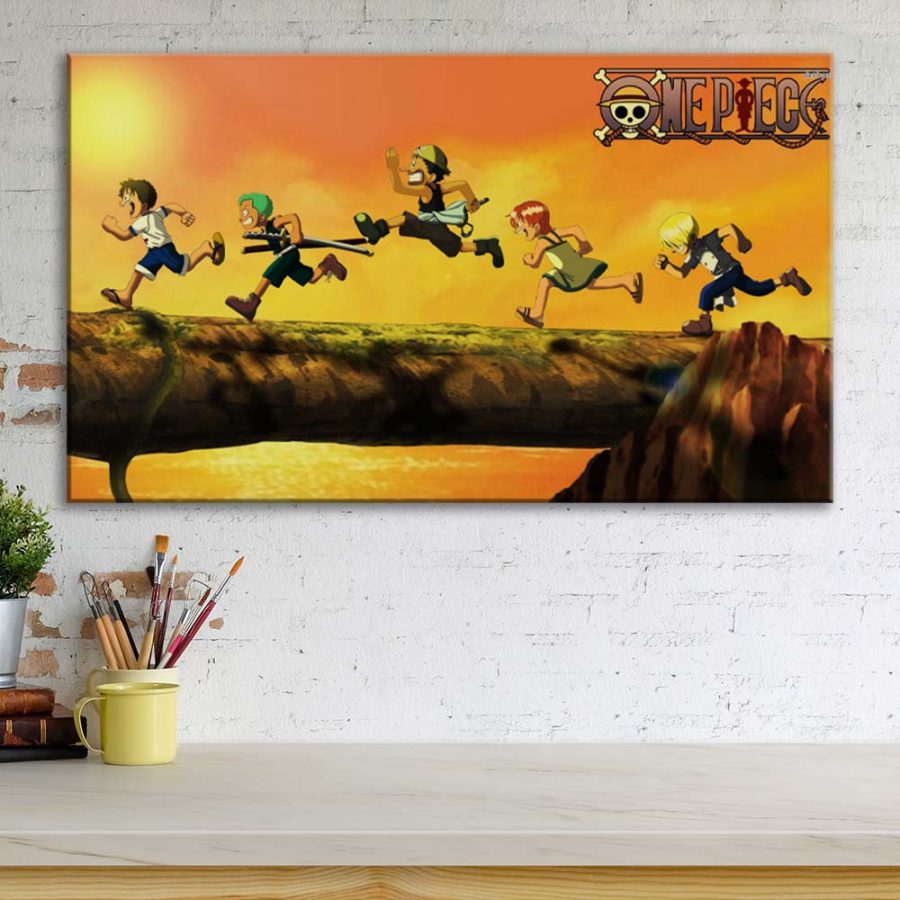 One Piece Alle Charaktere 5 Leinwandbilder – Bild 3
